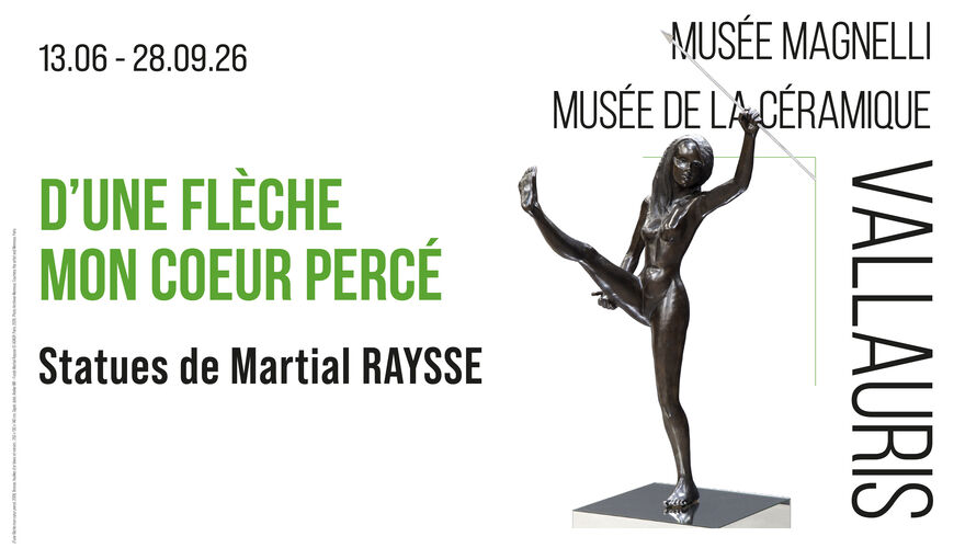D'une flèche mon coeur percé, Statues de Martial Raysse 